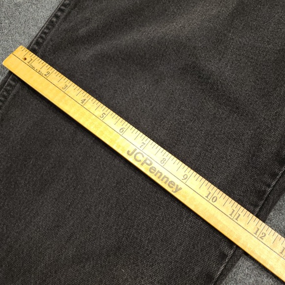 Wrangler Mens Jeans 36x38 Black Straight Leg Denim 31MW2WK Vintage Made in USA - Picture 11 of 12